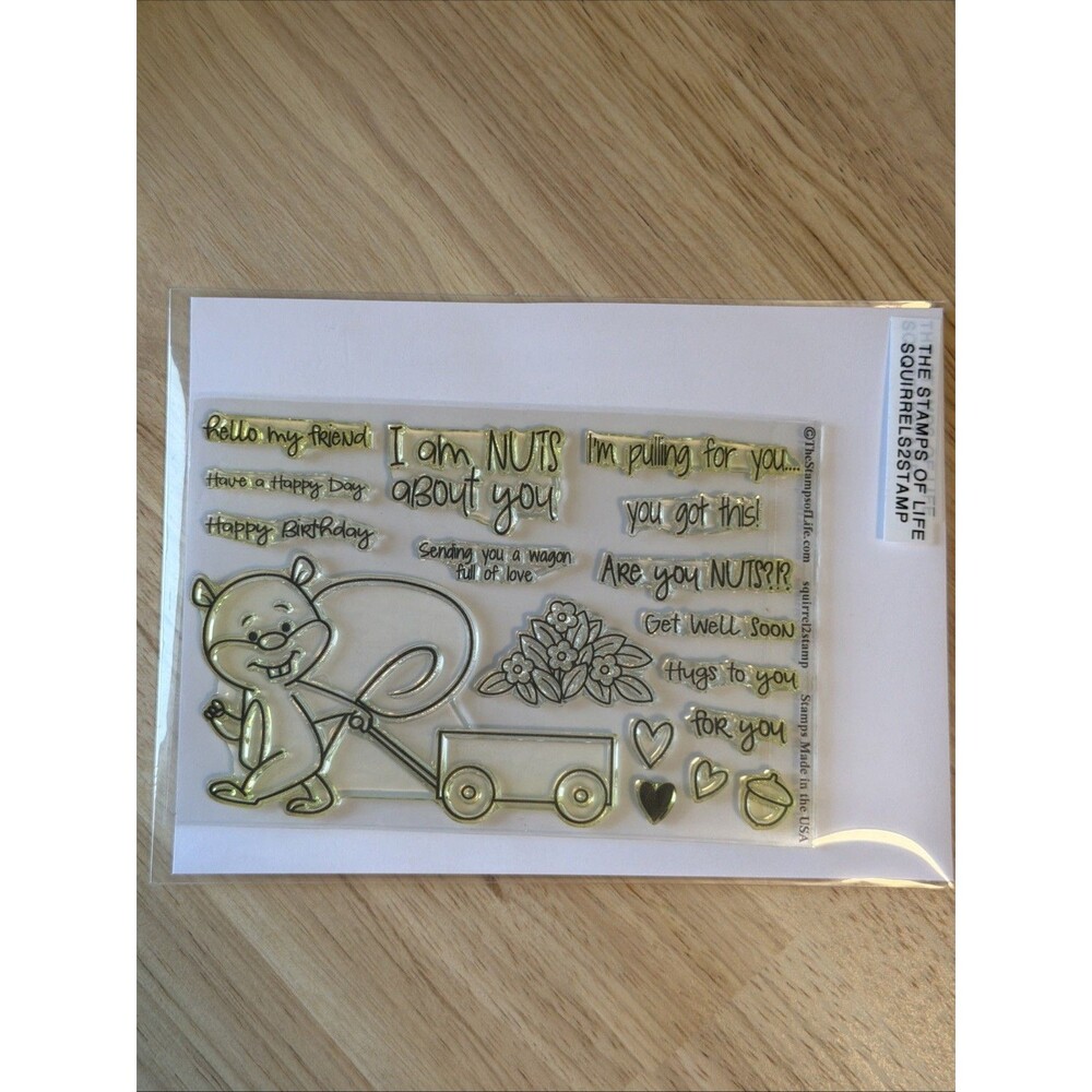 The Stamps Of Life Squirrels2stamp Clear Stamp Set - Cute Squirrel Designs